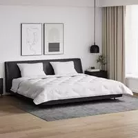 vidaXL Decke mit Kissen 3 stk. Wei&szlig; Mikrofaser und Daunenfedern