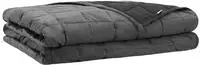 vidaXL Gewichtsdecke Anthrazit 220 x 235 cm 11 kg 100% Baumwolle 205T