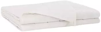 vidaXL Gewichtsdecke Wei&szlig; 150 x 200 cm 7 kg 100% Baumwolle 205T