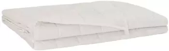 vidaXL Gewichtsdecke Wei&szlig; 122 x 183 cm 9 kg 100% Baumwolle 205T