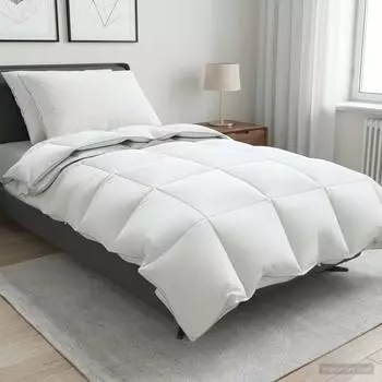 vidaXL G&auml;nsedaunen-Bettdecken-Set 90% FULDA 3 stk. 155 x 220 cm Wei&szlig;