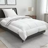 vidaXL Bettdecke und Kissen Set 3 stk. 155x220 cm 4 Jahreszeiten Wolle