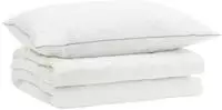 vidaXL 90% G&auml;nsedaunen Bettw&auml;sche-Set FULDA 2 stk. 152 x 203 cm Sommer