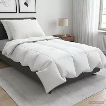 vidaXL G&auml;nsedaunen-Bettdecken-Set 90% FULDA 3 stk. 135 x 220 cm Sommer