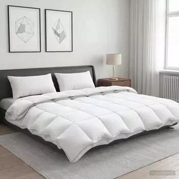 vidaXL G&auml;nsedaunen-Bettdecken-Set 90% FULDA 3 stk. 200 x 240 cm Wei&szlig;