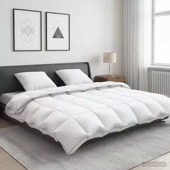 vidaXL G&auml;nsedaunen-Bettdecken-Set 90% FULDA 3 stk. 200 x 200 cm Wei&szlig;