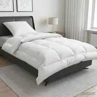 vidaXL Bettdecke und Kissen Set 2 stk. 150x200 cm Winter 450 GSM Wolle