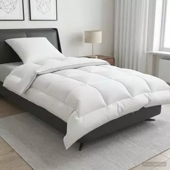 vidaXL Bettdecke und Kissen Set 2 stk. 150x200 cm Winter 450 GSM Wolle