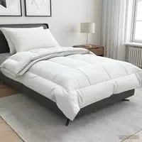 vidaXL Bettdecke und Kissen Set 3 stk. 135x220 cm 4 Jahreszeiten Wolle