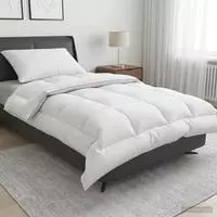 vidaXL Bettdecke und Kissen Set 2 stk. 150x200 cm 4 Jahreszeiten Wolle