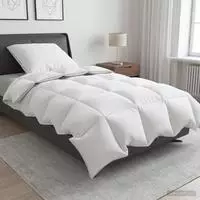 vidaXL G&auml;nsedaunen-Bettdecken-Set 90% FULDA 2 stk. 152 x 203 cm Wei&szlig;