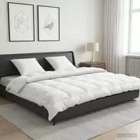 vidaXL Bettdecke und Kissen Set 3 stk. 240x260 cm Winter 450 GSM Wolle