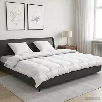 vidaXL Bettdecke und Kissen Set 3 stk. 240x260 cm Winter 450 GSM Wolle