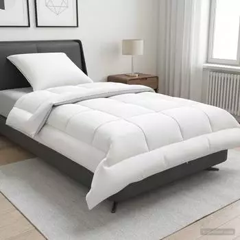 vidaXL Bettdecke und Kissen Set 2 stk. 150x200 cm Sommer 200 GSM Wolle