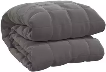 vidaXL Gewichtsdecke Grau 220x240 cm 11 kg Stoff