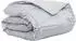 vidaXL Sommerdecke Silber 135 x 200 cm Satin und Mikrofaser