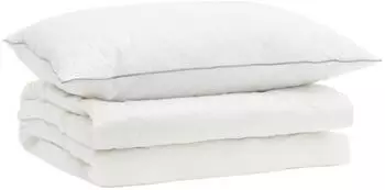 vidaXL 90% Gänsedaunen Bettwäsche-Set FULDA 2 stk. 140 x 200 cm Sommer