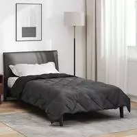 vidaXL Sommerdecke 200 x 135 cm Sommer 200 gsm Schwarz und Anthrazit