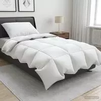 vidaXL Bettdecke FULDA 150 x 200 cm 4 Jahreszeiten 210 GSM Wei&szlig;