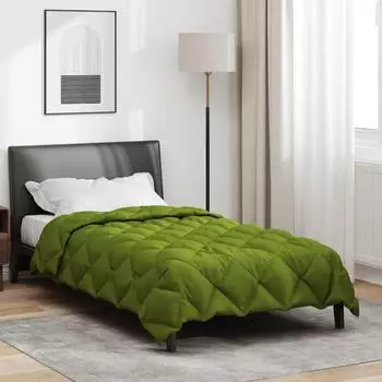 vidaXL Winterbettdecke 135 x 200 cm 450 g/m&sup2; Gr&uuml;n