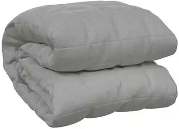 vidaXL Gewichtsdecke Grau 200x200 cm 9 kg Stoff