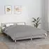 vidaXL Gewichtsdecke Grau 200x200 cm 9 kg Stoff