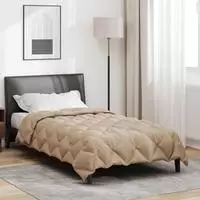 vidaXL Winterbettdecke 135 x 200 cm 450 g/m&sup2; Taupe