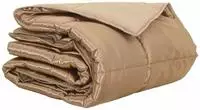 vidaXL Sommerdecke Gold 135 x 200 cm Satin und Mikrofaser