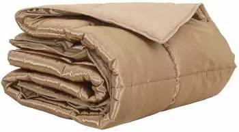 vidaXL Sommerdecke Gold 135 x 200 cm Satin und Mikrofaser