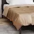 vidaXL Sommerdecke Gold 135 x 200 cm Satin und Mikrofaser