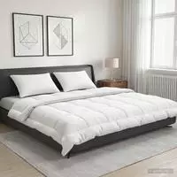 vidaXL Bettdecke und Kissen Set 3 stk. 220x260 cm Sommer 200 GSM Wolle