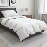 vidaXL Bettdecke FULDA 135 x 200 cm Sommer 100 GSM 90% G&auml;nsedaunen