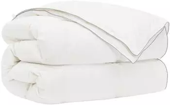 vidaXL Bettdecke FULDA 140 x 200 cm 4 Jahreszeiten 310 GSM Wei&szlig;