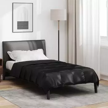 vidaXL Ganzjahresbettdecke 135 x 200 cm 300 g/m&sup2; Schwarz