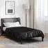 vidaXL Sommerdecke Schwarz 135 x 200 cm Satin und Mikrofaser