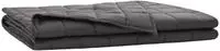 vidaXL Gewichtsdecke Anthrazit 220 x 230 cm 15 kg 100% Baumwolle 205T
