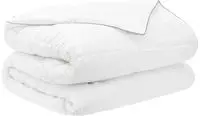 vidaXL Sommerdecke Wei&szlig; 200 x 200 cm Bambusfaser