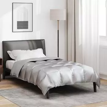 vidaXL Winterbettdecke 135 x 200 cm 450 g/m&sup2; Silber (42025860)