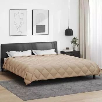 vidaXL Winterbettdecke 200 x 220 cm 450 g/m&sup2; Taupe (42025700)