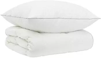 vidaXL Gänsedaunen-Bettdecken-Set 90% FULDA 2 stk. 140 x 200 cm Weiß (3442256)