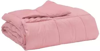 vidaXL Ganzjahresbettdecke 155 x 200 cm 4 Jahreszeiten Rosa (42026027)