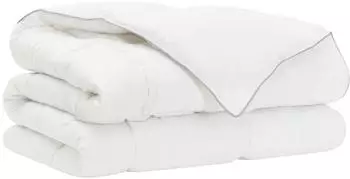vidaXL Duvet- und Kopfkissen-Set 155 x 200 cm Winter 350 gsm Wei&szlig; (42041950)