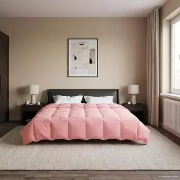 vidaXL Ganzjahresbettdecke 240 x 260 cm 4 Jahreszeiten Rosa (42026036)