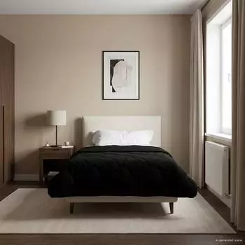 vidaXL Sommerdecke 155 x 220 cm Sommer Schwarz Atmungsaktiv