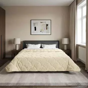 vidaXL Sommerdecke 200 x 220 cm Sommer Creme Atmungsaktiv