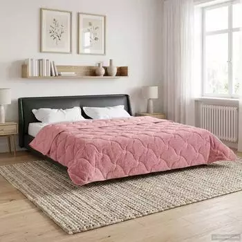 vidaXL Sommerdecke 220 x 260 cm Sommer Rosa Atmungsaktiv