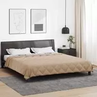 vidaXL Sommerdecke 220 x 240 cm 200 gsm Mikrofaser Taupe