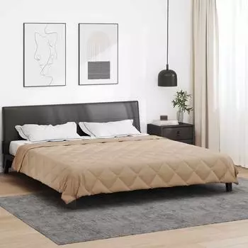 vidaXL Sommerdecke 220 x 240 cm Sommer 200 gsm Taupe (42025461)