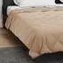 vidaXL Sommerdecke 220 x 240 cm Sommer 200 gsm Taupe (42025461)