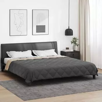 vidaXL Sommerdecke 200 x 200 cm Sommer 200 gsm Anthrazit und Taupe (42025419)